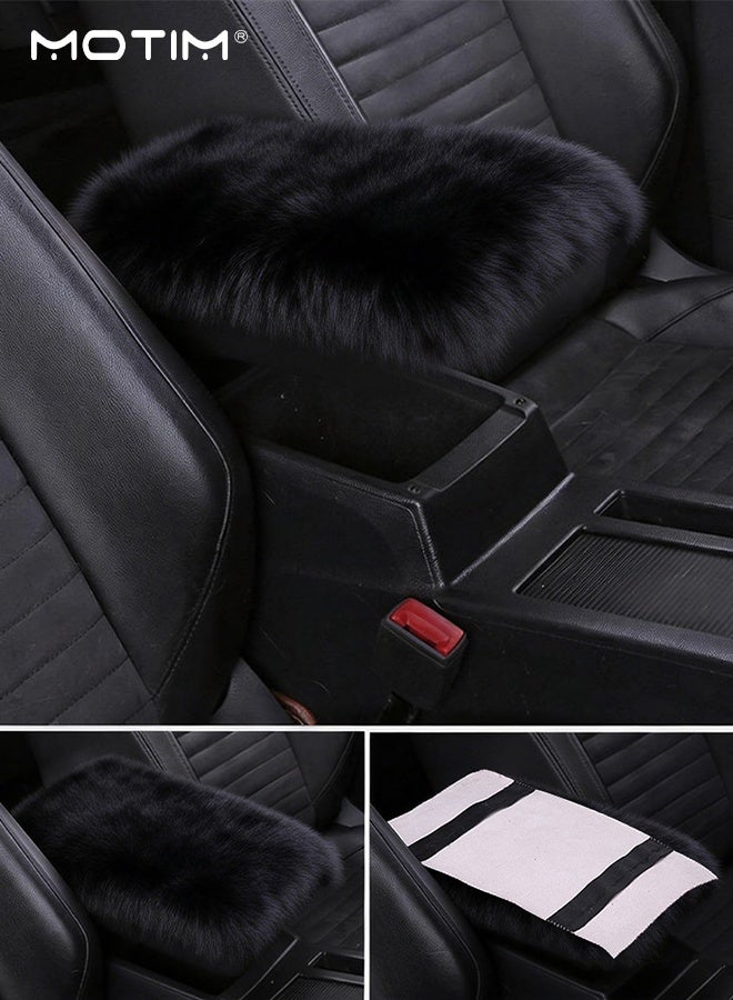 Motim Car Center Console Armrest Cover, Soft Plush Car Armrest Pads, Car Armrest Cover Protector, Suitable for Most Vehicles, SUVs, Trucks, Cars - Image 2